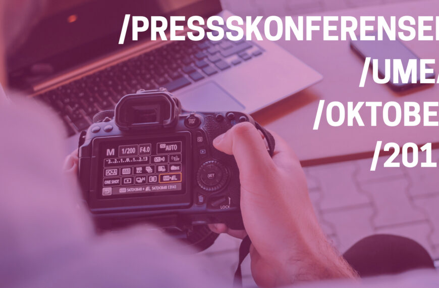 Presskonferensen 2019 – Första medieproduktionen!