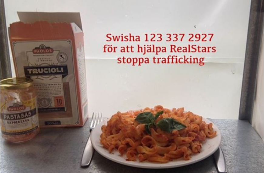 Tre killar motverkar trafficking genom att livetreama rutten pasta