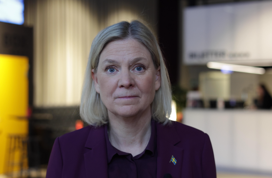 Intervju med Magdalena Andersson under Folk och Kultur