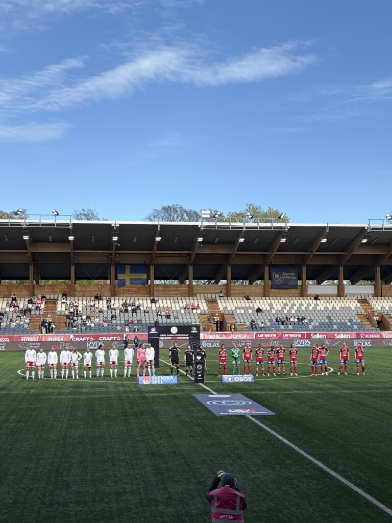 Reporter Lisa Andersson bevakade IK Uppsala som spelade mot Vittsjö GIK.